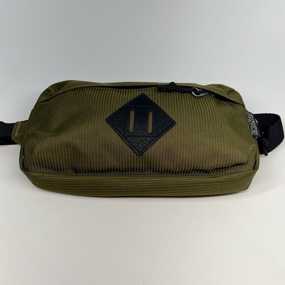 Jansport Waisted Bag Cord Weave Army Green Unisex Travel Fanny Pack NEW - Picture 2 of 7